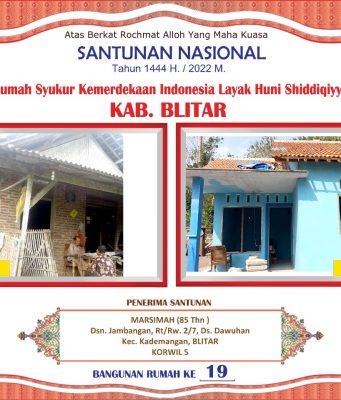 Mbah Marsimah, Penerima Rumah Syukur di Blitar Ini Tak Berhenti Bersyukur